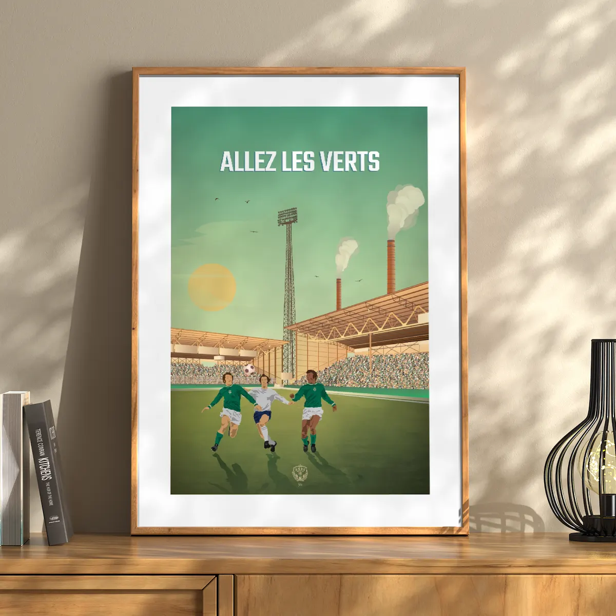 Affiche AS Saint-Etienne "Allez les Verts" - 2 formats