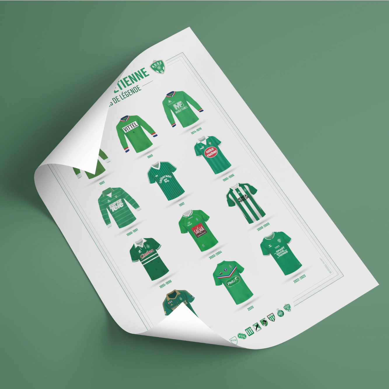 poster asse maillots vintage