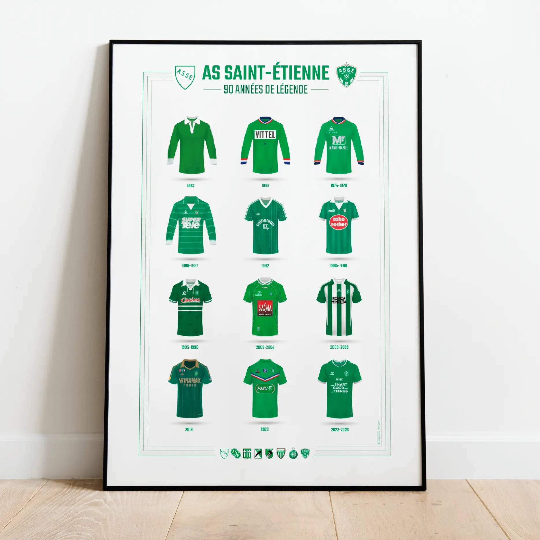 affiche maillots as saint Étienne